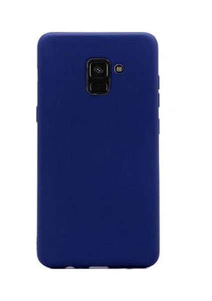 Samsung Galaxy A6 2018 Premium Matte Silikon Kılıf Lacivert