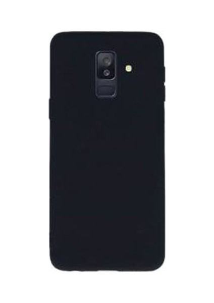 Samsung Galaxy A6 Plus 2018 Premium Matte Silikon Kılıf Siyah