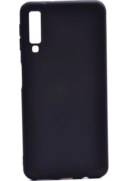 Samsung Galaxy A7 2018 Premium Matte Silikon Kılıf Siyah
