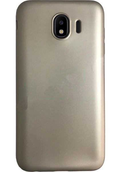 Samsung Galaxy J4 Premium Matte Silikon Kılıf Gold