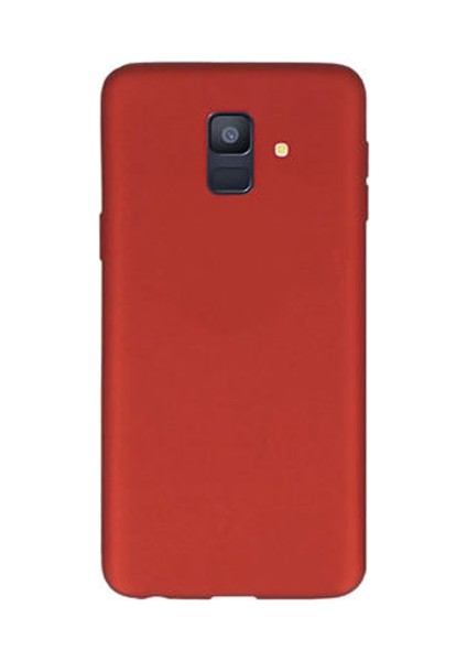 Samsung Galaxy J6 Premium Matte Silikon Kılıf Kırmızı