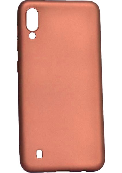 Samsung Galaxy M10 Premium Matte Silikon Kılıf Gold