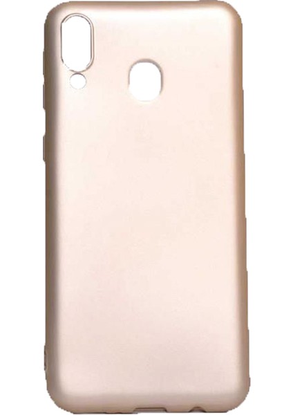 Samsung Galaxy M20 Premium Matte Silikon Kılıf Gold