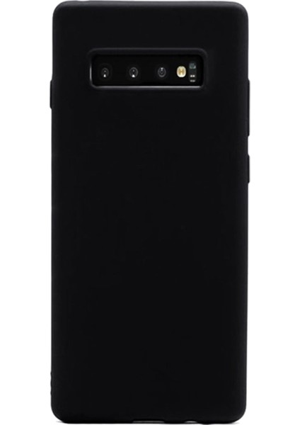 Samsung Galaxy S10 Premium Matte Silikon Kılıf Siyah