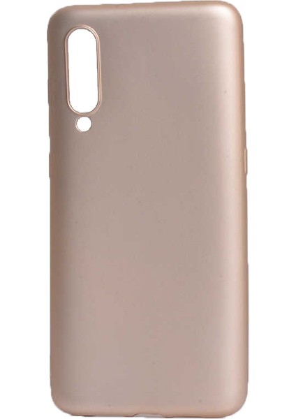 Xiaomi Mi 9 Premium Matte Silikon Kılıf Gold