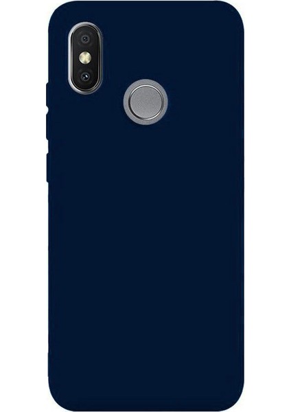 Xiaomi Mi Max 3 Premium Matte Silikon Kılıf Lacivert