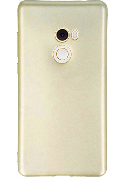 Xiaomi Mi Mix 2 Premium Matte Silikon Kılıf Gold