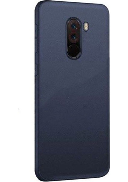 Xiaomi Pocophone F1 Premium Matte Silikon Kılıf Lacivert