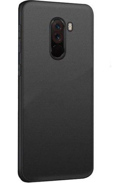 Xiaomi Pocophone F1 Premium Matte Silikon Kılıf Siyah