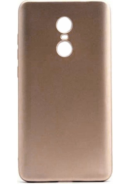 Xiaomi Redmi 5 Plus Premium Matte Silikon Kılıf Gold