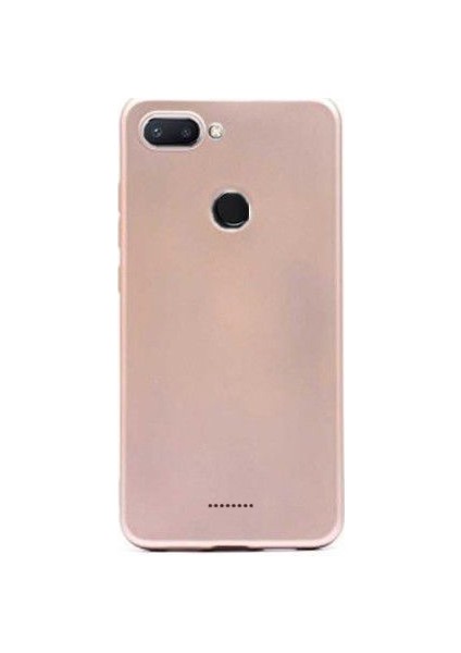 Xiaomi Redmi 6 Premium Matte Silikon Kılıf Gold