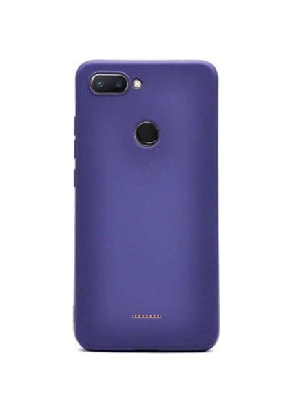 Xiaomi Redmi 6 Premium Matte Silikon Kılıf Lacivert