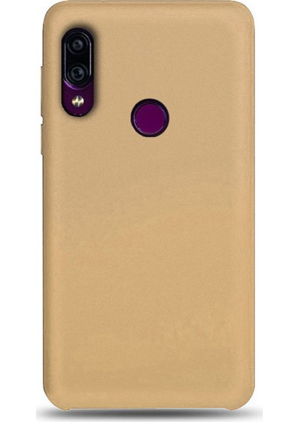 Xiaomi Redmi 7 Premium Matte Silikon Kılıf Gold