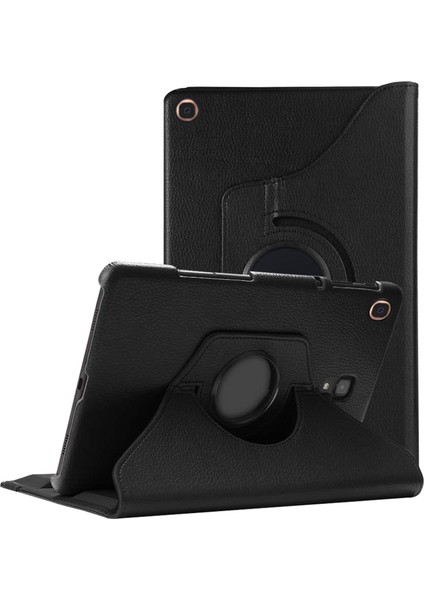 Samsung Galaxy Tab S5E 10.5'' T720 Kılıf 360 Rotating Stand Deri Siyah