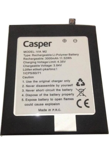 Casper Via M2 Cep Telefonu Batarya