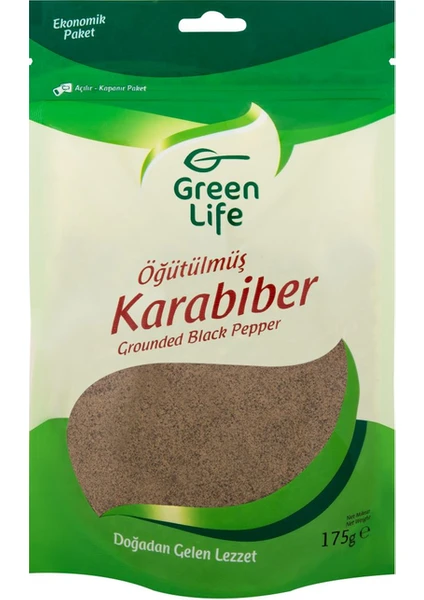 Green Life Öğütülmüş Karabiber - 175 gr - Eko Zipli