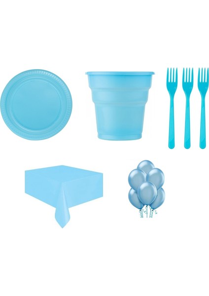 Doğum Günü Parti Seti 25 Kişilik Mavi