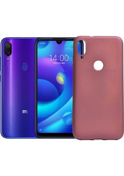 Xiaomi Mi Play Kılıf Klasik Mat Renkli Yumuşak Premier Silikon Koyu Mor