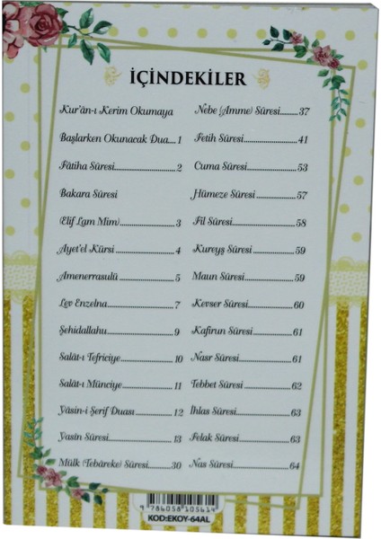 Kişiye Özel Isimli 64 Sayfa Yasin Kitabı Hac Umre Hatırası Senei Devriye Sünnet Şekeri Mevlüt Hediyesi fiyatları