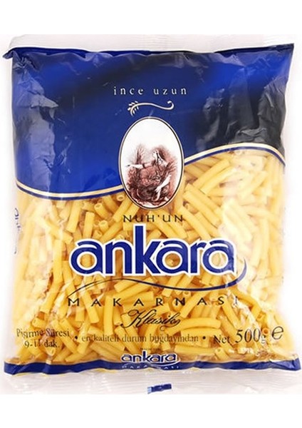 Nuhun Ankara Makarna İnce Uzun 500 gr 5'li