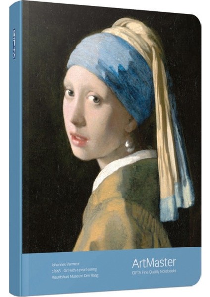 3657 Art Master 19X26 120 Yp. Kareli Sert Kapak Defter
