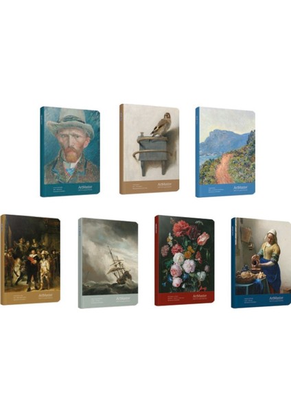 3657 Art Master 19X26 120 Yp. Kareli Sert Kapak Defter