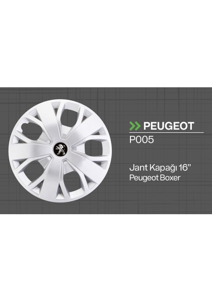 Tisa Peugeot Boxer 16" Jant Kapağı 4'lü Takım JKP005