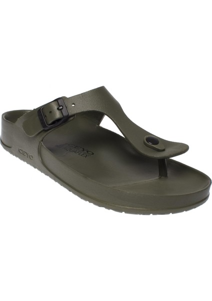 Aquaflex Parmak Arası Haki Kadın Terlik