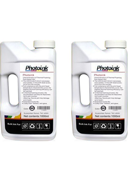 Photoink  EcoTank L310 2 Litre Siyah  Mürekkep 100.000 Sayfalık