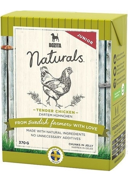 Naturals Tavuklu Puppy Konservesi 370 g x 12 Adet