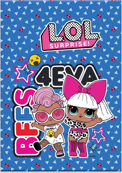 L.O.L. A4 40 Yaprak Çizgili Hologram Kaplamalı Defter