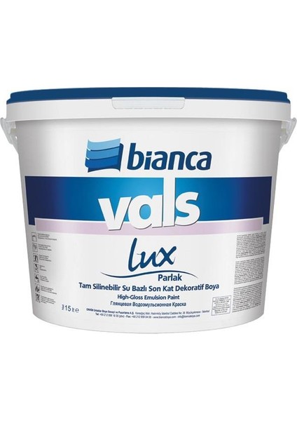 Vals Lux Su Bazlı Boya 2.50LT