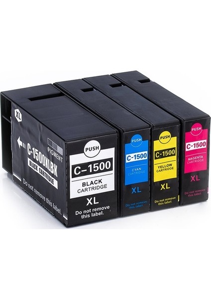 Canon PGI 1500XL 4 Renk Muadil Kartuş Seti 4 Renk