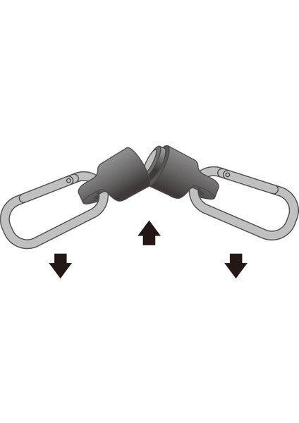 Carabiner Holder MG5000 Mıknatıslı Karabina ve Güvenlik Kordonu Yellow