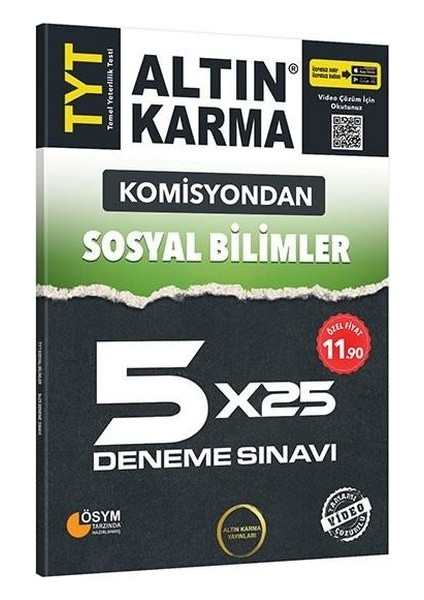 TYT Sosyal Bilimler 5 x 25 Deneme Sınavı