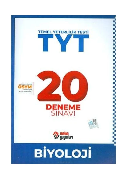 Metin Yayınları TYT Biyoloji 20 Deneme