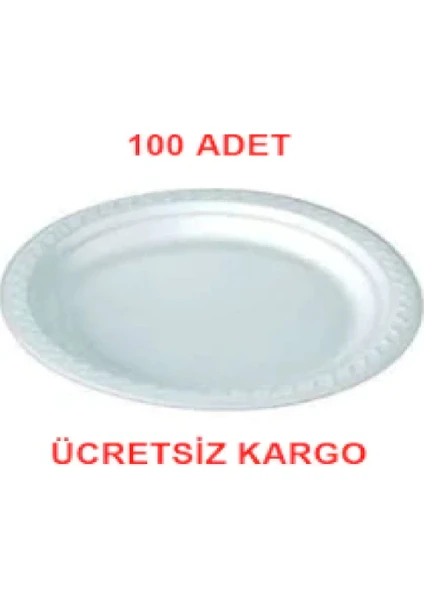 Köpük Tabak 17 cm 100 Lü