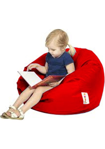 Üçgen Çocuk Armut Koltuk Kırmızı