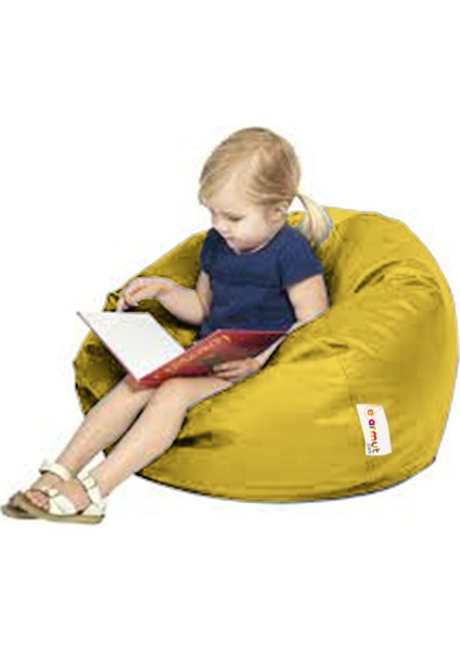 Çocuk Puf Armut Koltuk Sarı