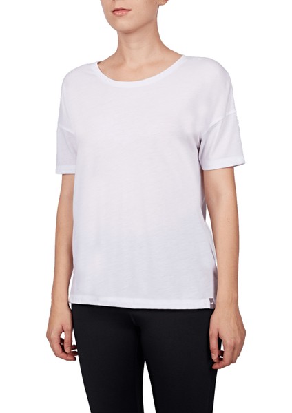 18Y-2161 Beyaz Bayan T-Shirt