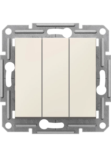 Schneider Electric Asfora Üçlü Anahtar Beyaz