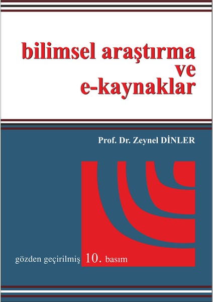 Bilimsel Araştırma Ve E-Kaynaklar-Zeynel Dinler