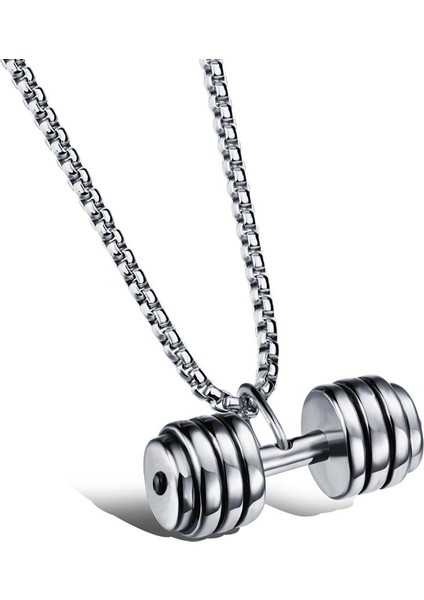 102450028399 Dambıl Halter Dizayn Çelik Erkek Kolye Eb23