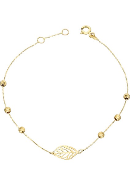 Altın Dorika Yaprak Bileklik