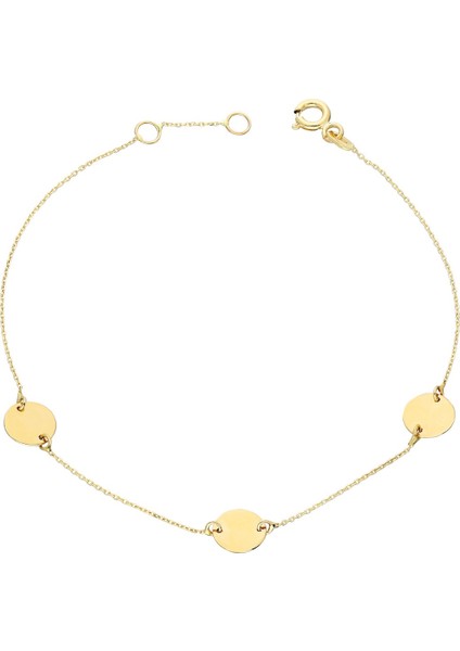 Sv0139 Altın Plaka Bileklik