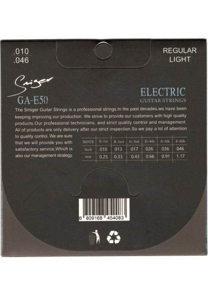 Elektro Gitar Teli Gae50Sl