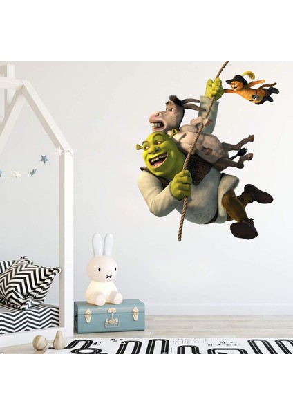 Areksan Reklam Shrek ve Arkadaşları Çocuk Odası Duvar Sticker