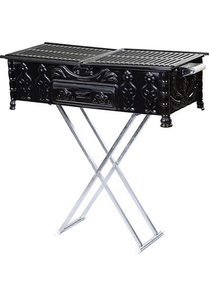 Mangal C85 Köfteci 33 x 80 cm Yağdanlıklı Ayaklı Mangal