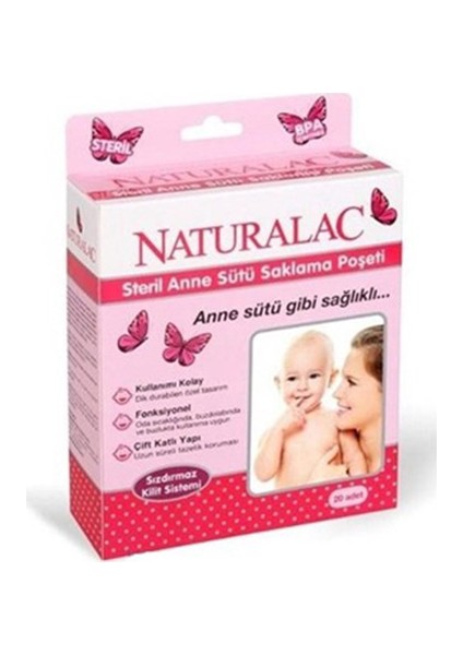 Steril Anne Sütü Saklama Poşeti 20 Adet