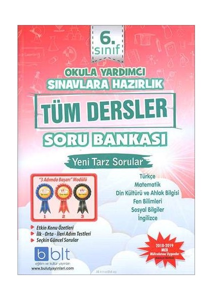 Bulut Eğitim ve Kültür Yayınları Eğitim 6. Sınıf Tüm Dersler Soru Bankası